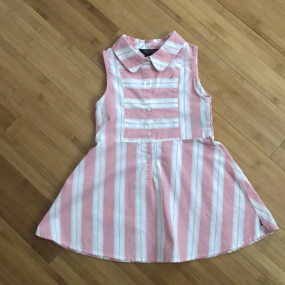 2 pc Nautica girls shirt dress - 24m